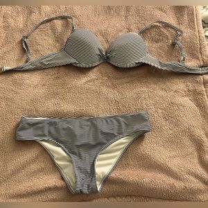 Xhilaration striped bikini.